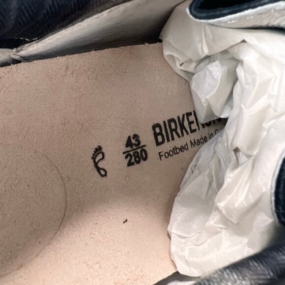 Birkenstock Pasadena Leather Nubuk Moc Toe Shoe Black Men 10/EU 43 NWB - Picture 9 of 10